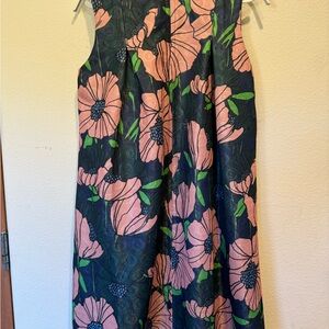 Floral Kids Dress in Pink and Green